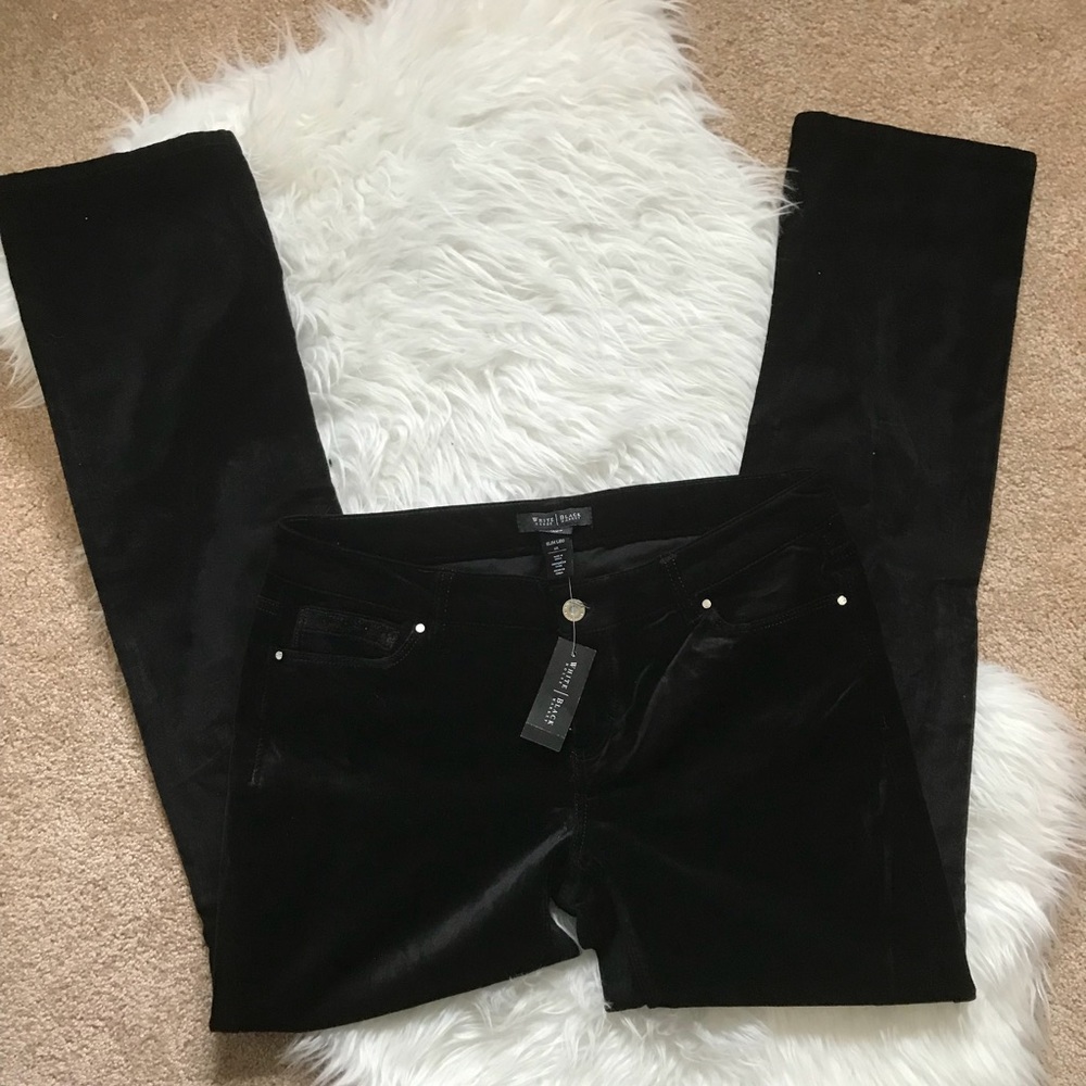 White House Black Market Velvety Pants 6R